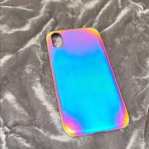 shiny neon iphone x case ッ